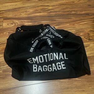 Emotional Baggage Black Tote Bag